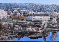 Fossesholm sett fra Smellhaugen