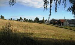 Niels Høeghs vei sett fra Bråtealleen før Bråteveien kom 15.09.2012.