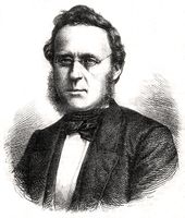 Frederik Christian Schübeler (1815-92) var sentral for utviklingen av hagebruket i Norge, inkludert skolehagene. Fra Skilling-Magazin, 1867.