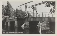 Vindebroen på postkort før 1924.