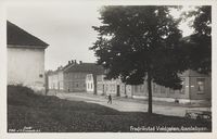 Tiende kvartal fra Voldgaten (helt til høyre) i 1920-årene. Foto: Ukjent / Nasjonalbiblioteket