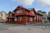 Turnhallen i Fredrikstad, oppført i 1899. Foto: Leif-Harald Ruud (2021).