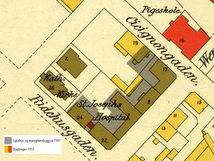 Fredrikstad vest (østlig del), amtskart fra 1912 (152b-oest) - Katolsk kvartal.jpg