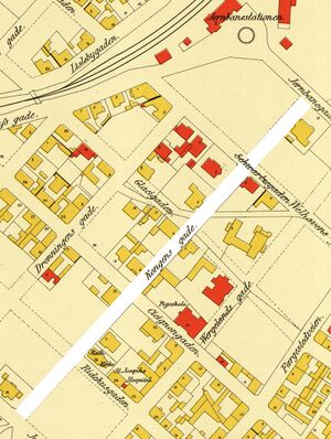 Fredrikstad vest (østlig del), amtskart fra 1912 (152b-oest) Kongens.jpg