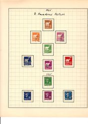 Frimerker Roald Amundsens polferd 1925. Oversikt.