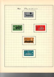 Frimerker skipsmotiver 1960. Oversikt.