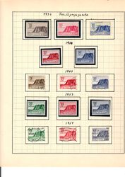 Frimerker turistpromotering 1930-1957. Oversikt.