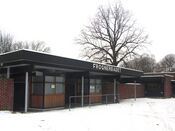 Inngangen til Frognerbadet (utenfor sesong). Foto: Stig Rune Pedersen