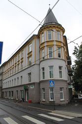 Frognerveien 54 i Oslo. Bygård fra 1899. Ark. Berle. Foto: Chris Nyborg (2013).