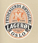 Etikett for lagerøl fra Frydenlund (1959)