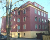 Nr. 25, leiegård fra 1931, arkitekter Heinrich Jürgensen og Johan von Hanno. Foto: Jan-Tore Egge (2016).