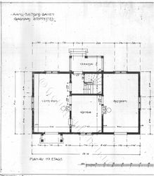 Gaukaas stasjon plan første etasje. Arkitekt Ivar Næss