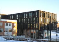 Nr. 23B: Ole-Johan Dahls hus, ny informatikkbygning. Foto: Stig Rune Pedersen (2014)