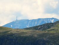 Gaustatoppen sett fra Vegglifjell (ved fylkesgrensa mellom Buskerud og Telemark). Foto: Stig Rune Pedersen (2026)