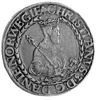 Gimsøydaleren med Kong Christian III på forsiden (adversen). Foto: Lill-Ann Chepstow-Lusty/Kulturhistorisk museum, UiO