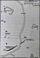 Gjellerås skanse oppmåling av Odd T. Fjeld 1988.