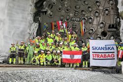 Gjennombruddet i den nye Ulrikstunnelen 29. august 2017. Foto: Nina Aldin Thune (2017).