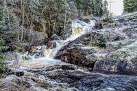 Hermanstufallet like ved der Gjerdrum Aktiemølle tidligere lå. Foto: Leif-Harald Ruud (2020)
