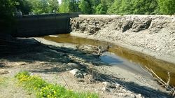 Fra innsiden av demningen. Foto: Pål Giørtz (2018).