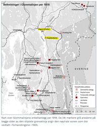 Glommalinjen per 1918.