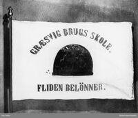 Bruksskolen på Gressvik ble opprettet i 1862.
