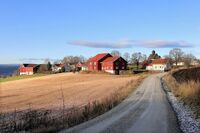 Fra Tingelstad med St. Petri kirke i bakgrunnen. Foto: Leif-Harald Ruud (2025).