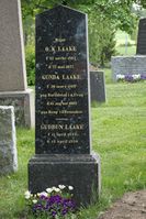 Gravminne, major, ordfører Ole K. Laake (1862-1927), Hovin kirkegård. Foto: Tore Johansen