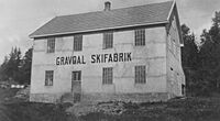 46. Gravdal skifabrikk som ble bygget i 1919 og brant i 1938.jpg
