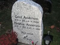 Gravminnet til skøyteløper Hjalmar "Hjallis" Andersen. Foto: Stig Rune Pedersen