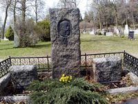 Gravminne Olav Johan Sopp på Hamar kirkegård. Foto: Trond Nygård (2012).