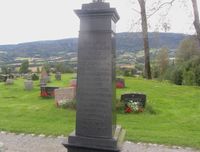 Gravminne av jern på Tranby kirkegård. Her hviler Niels Sebjørnsen (1768-1860) og kona Johanne Pedersdatter (1765-1841). Foto: Stig Rune Pedersen