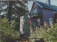 Grensestein nr. 5 sto i Gullhaugen. Foto: Gunnar E. Kristiansen.