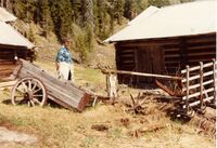 Grethe Thorkildsen fotografert på Nordre Snaret i 1982.