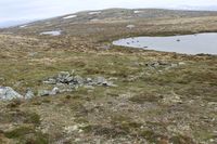 Gropene ned mot tjønna Foto: Arnfinn Kjelland (2018)