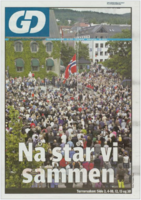 Faksimile av Gudbrandsdølen Dagningens forside 26. juli 2011.