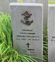 Anders Martin Gulliksen er gravlagt ved St. Olaf's Cemetery ved Kirkwall på Orknøyene. Foto: Stig Rune Pedersen (2019)