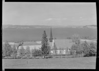 Gulsrud kirke Foto: Mittet & Co./Nasjonalbiblioteket (1939-1949).