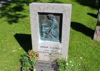 Gravminne for Gunnar Theodor Sjøwall på Haslum kirkegård i Bærum. Foto: Stig Rune Pedersen