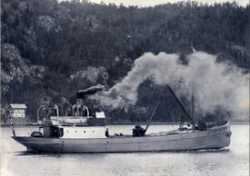 D/S «Gyldenløve I» fra 1907, sank i Oslofjorden i 1950. Foto: Norsk Maritimt Museum