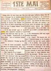 Haakon Qviller intervju i Stavanger 1922.