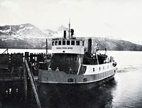 Haalogaland i Ferjeleiet på Hamarøy. Foto: Tor Henrik Vollen 1956