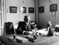 Haavard Martinsen var adm. dir. for Bjølsen Valsemølle 1918-49. Han var også ordfører i Kristiania 1920-22. Foto: Anders Beer Wilse (ca. 1920)