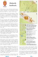 Tavle ved Hakavik kraftstasjon om kraftverket.