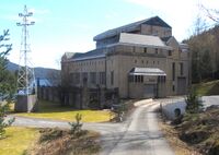 Kraftstasjonsbygningen ved Hakavik kraftverk i Øvre Eiker i Buskerud (1922). Foto: Stig Rune Pedersen