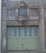 Del av fasade, kraftstasjonsbygningen. Foto: Stig Rune Pedersen.