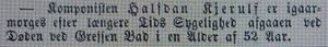 Halfdan Kjerulf notis i Den Norske Rigstidende 1868.JPG