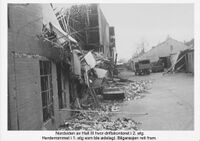 Hall III skader på nordside.