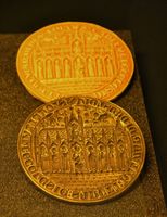 Seglstamp og segl for Hallvardskatedralens domkapittel, 1300-tallet