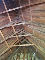 Takkonstruksjonen. Foto: Aslak Kittelsen (2020).