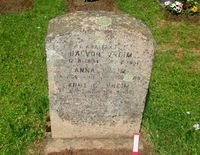 Antikvar og arkitekt Halvor Vreims gravminne. Foto: Stig Rune Pedersen